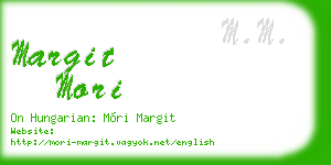 margit mori business card